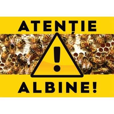 Panou Atentie Albine