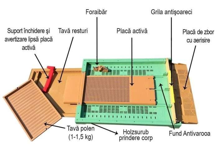 Colector de polen Bottom Board F Type - Extra Flight Board