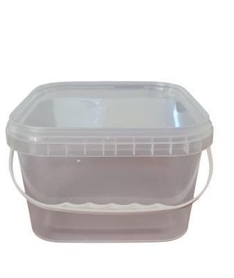 Caldare cu capac 3 L patrata, transparenta