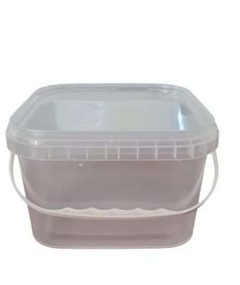 Caldare cu capac 3 L patrata, transparenta