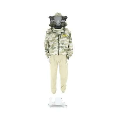 Bluza cu palarie cu fermoar camouflage 6044 XXL