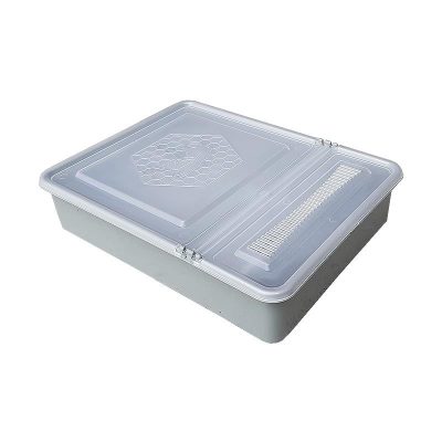 Hranitor 1,5L patrat albastru